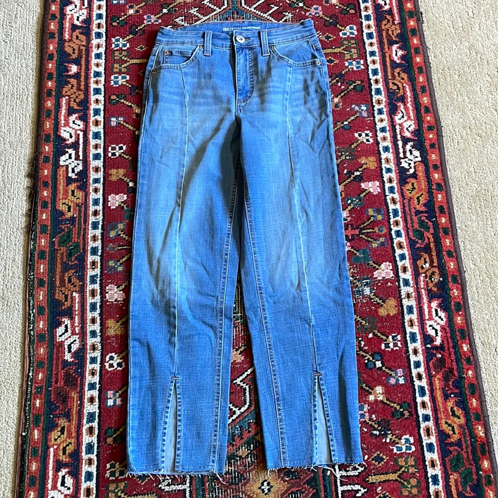 Inc Denim High Rise Straight Jeans